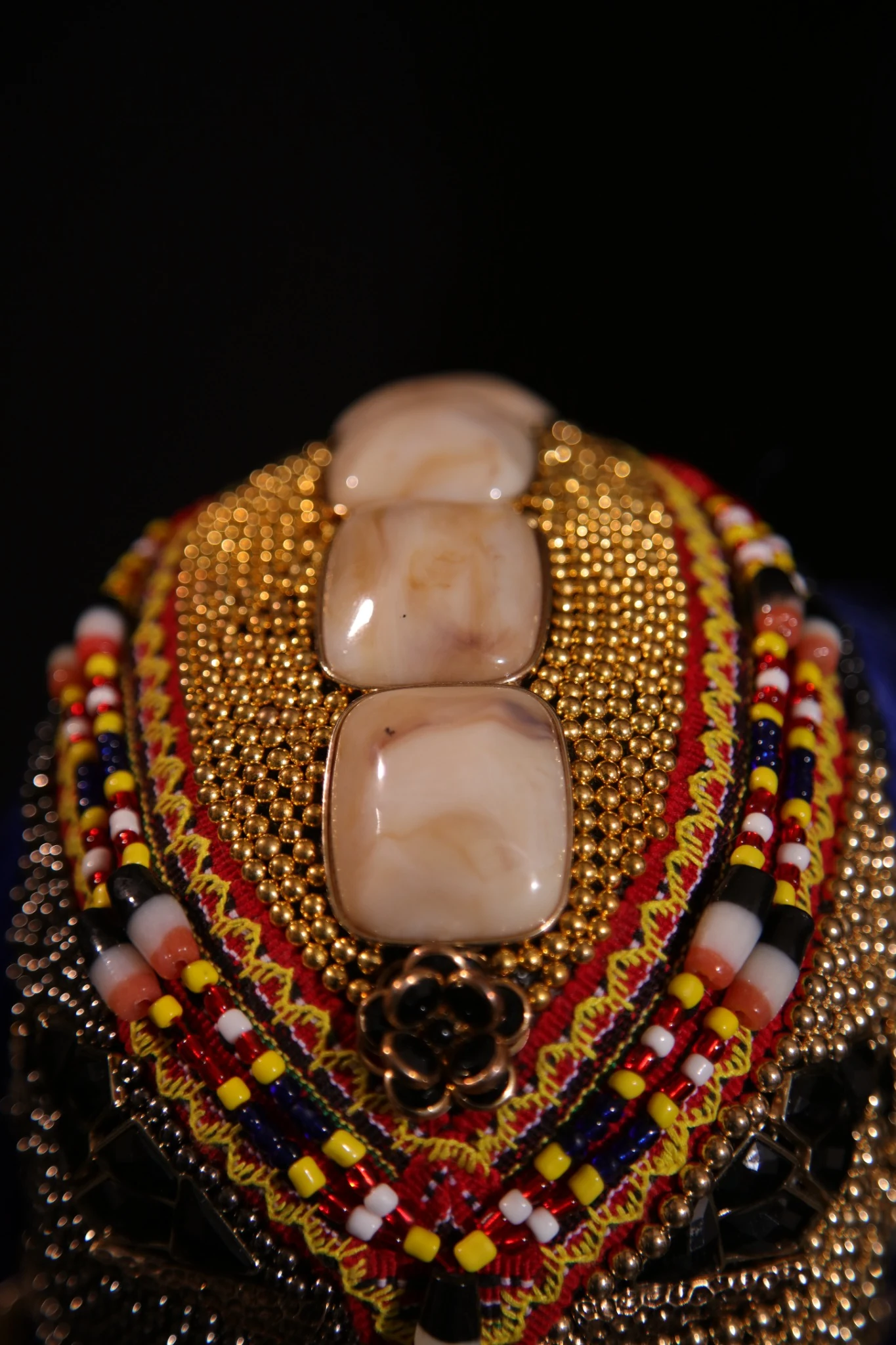 Disco Balling Heads, 2022 beaded detail